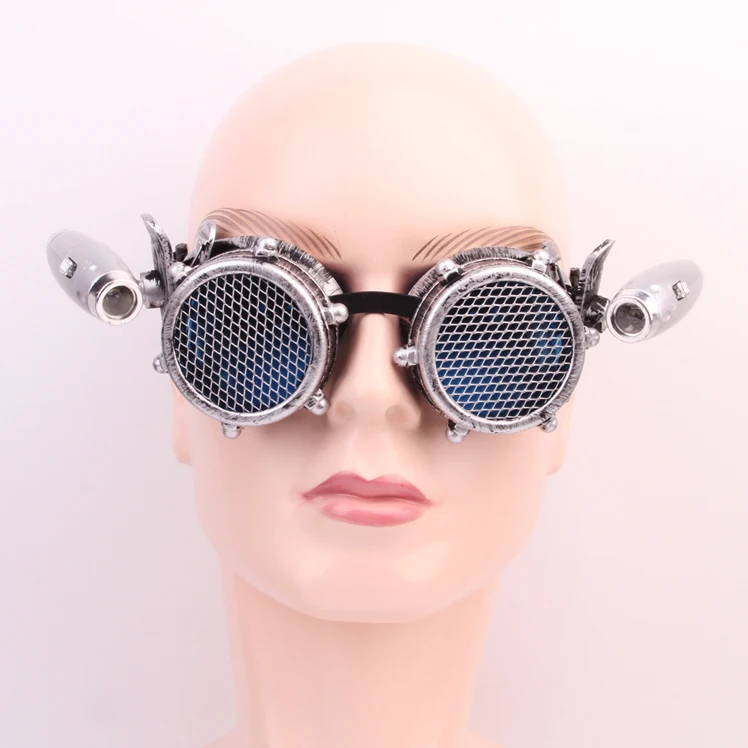Rave Party Steampunk Goggles Vintage Sunglasses Steampunk Goggles With Barbed Wire Lens LED Party Goggles