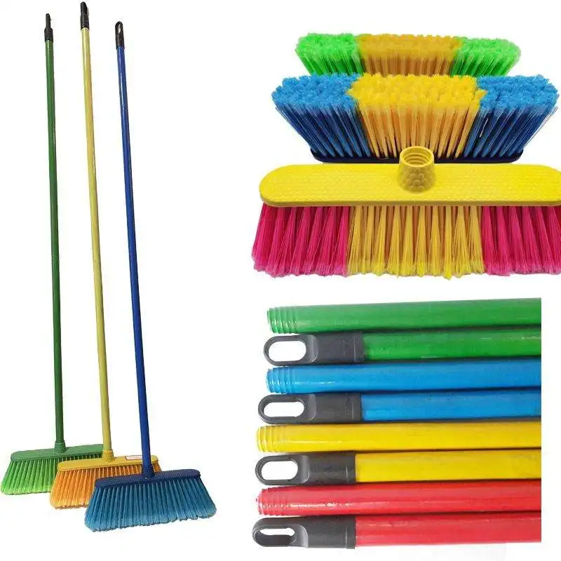 Long Handle Broom Soft Sweeping Bristle Broom Brush