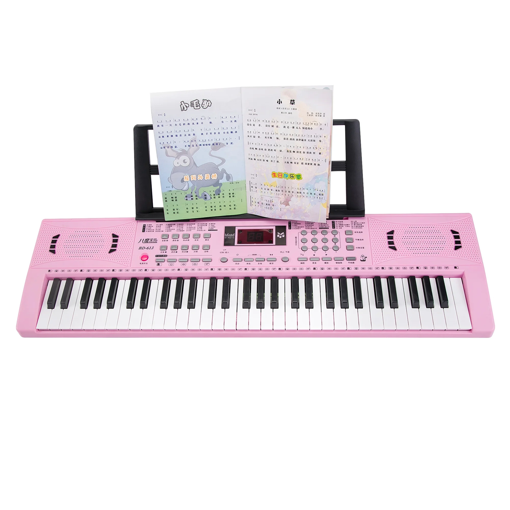 BDmusic 61-Keys Electronic Organ Professional Musical Electronic Keyboard Synthesizer for Sale