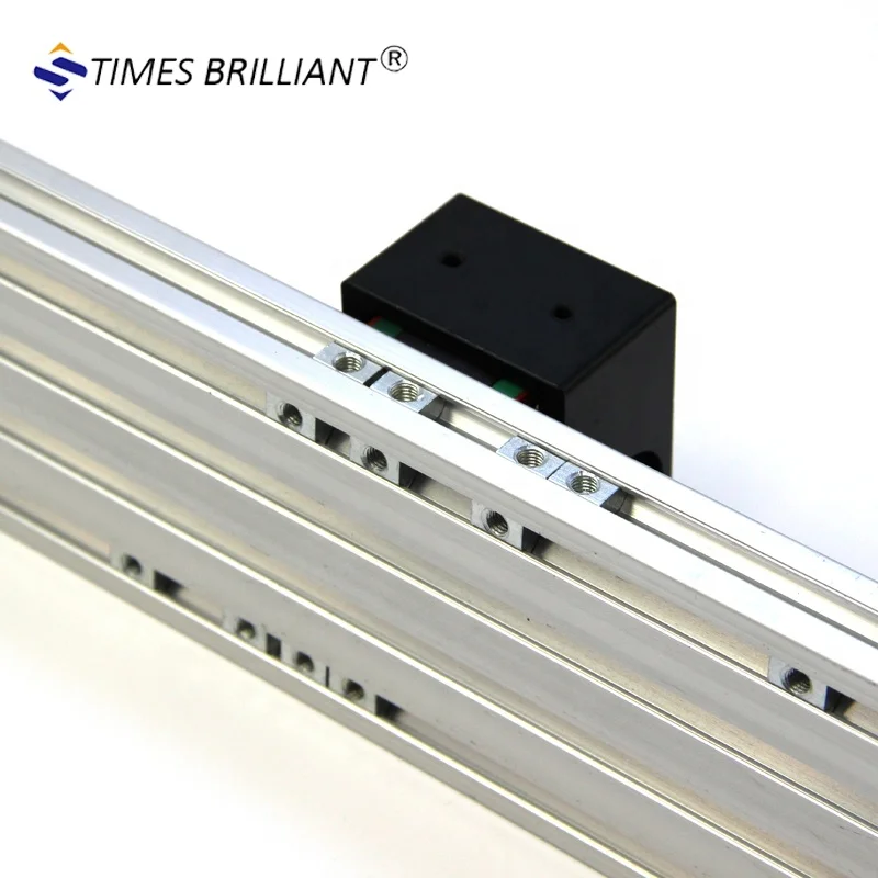 China customized 80mm width 200mm effective length  linear motion actuators guide rail for horizontal and vertical movement