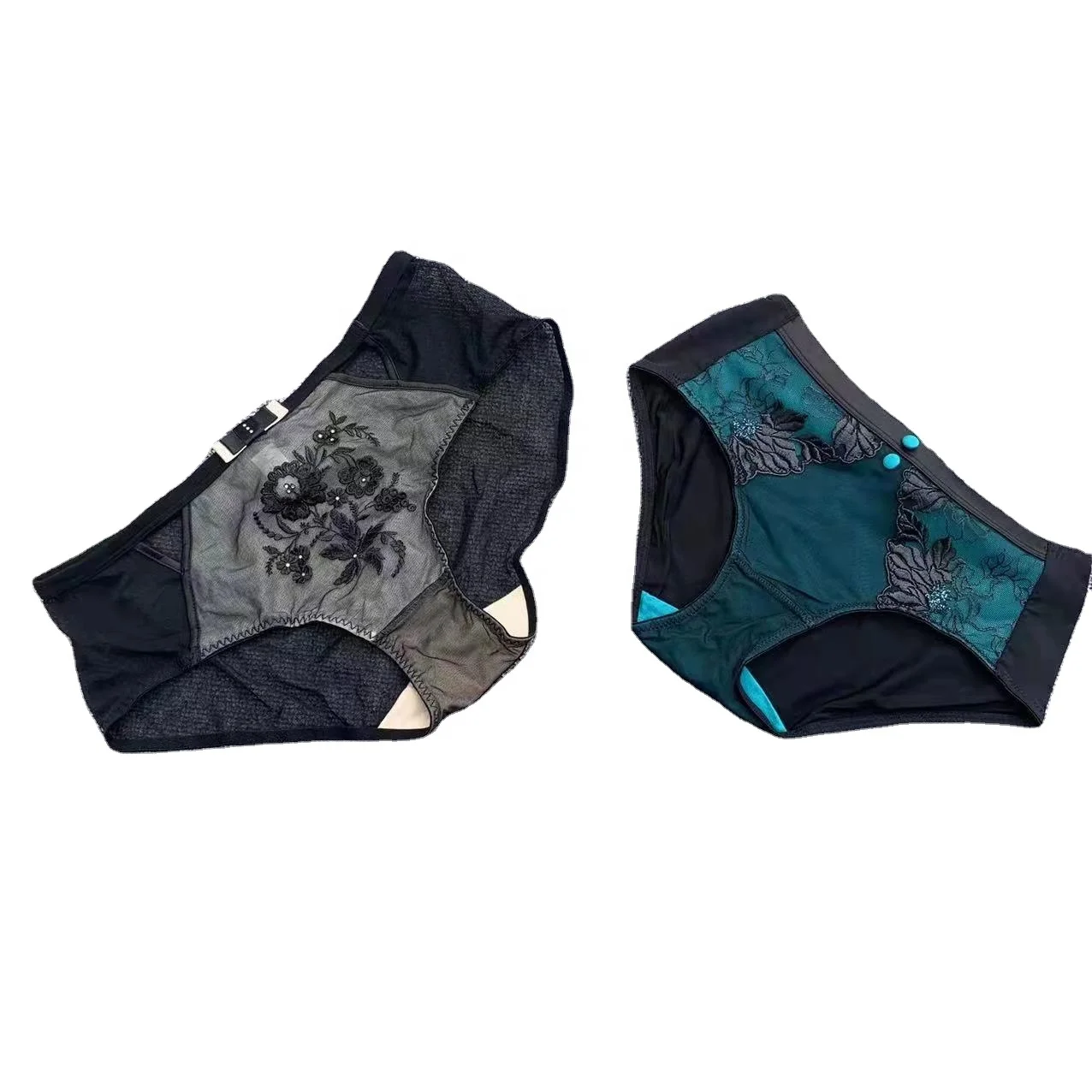 Silk Fabric Lace Mesh Hot Style Sexy Embroidered Panties High Quality Women Underwear Bolivia Britain