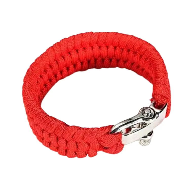 Tactical Paracord EDC Bracelet Steel Buckle Rope Latest Paracord Bracelet Adjustable Outdoor Survival Bracelet
