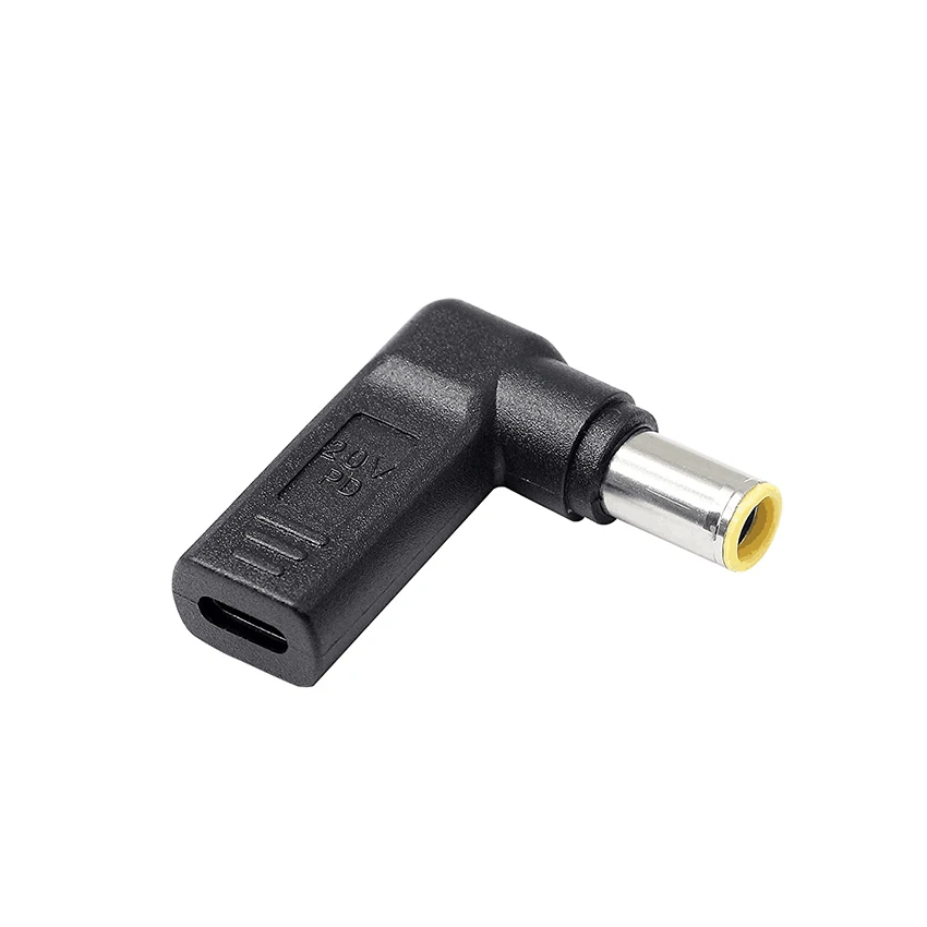 Usb 3.1 C-type Fast Charging Pd Convertor Type C Female Connector To DC 6.0x1.4mm 19V Adapter PD Emulator Trigger 90 Degree