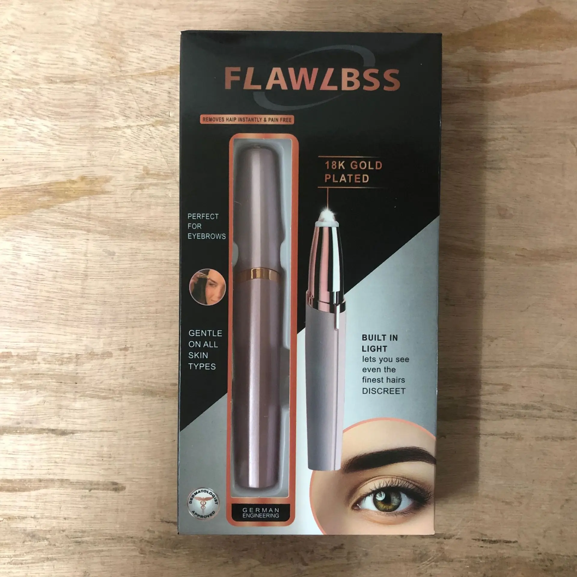 2022 HongYu Lady Beauty Personal Care Facial Hair Removing Electrical Painless Eyebrow Trimmer Shaver USB charging model