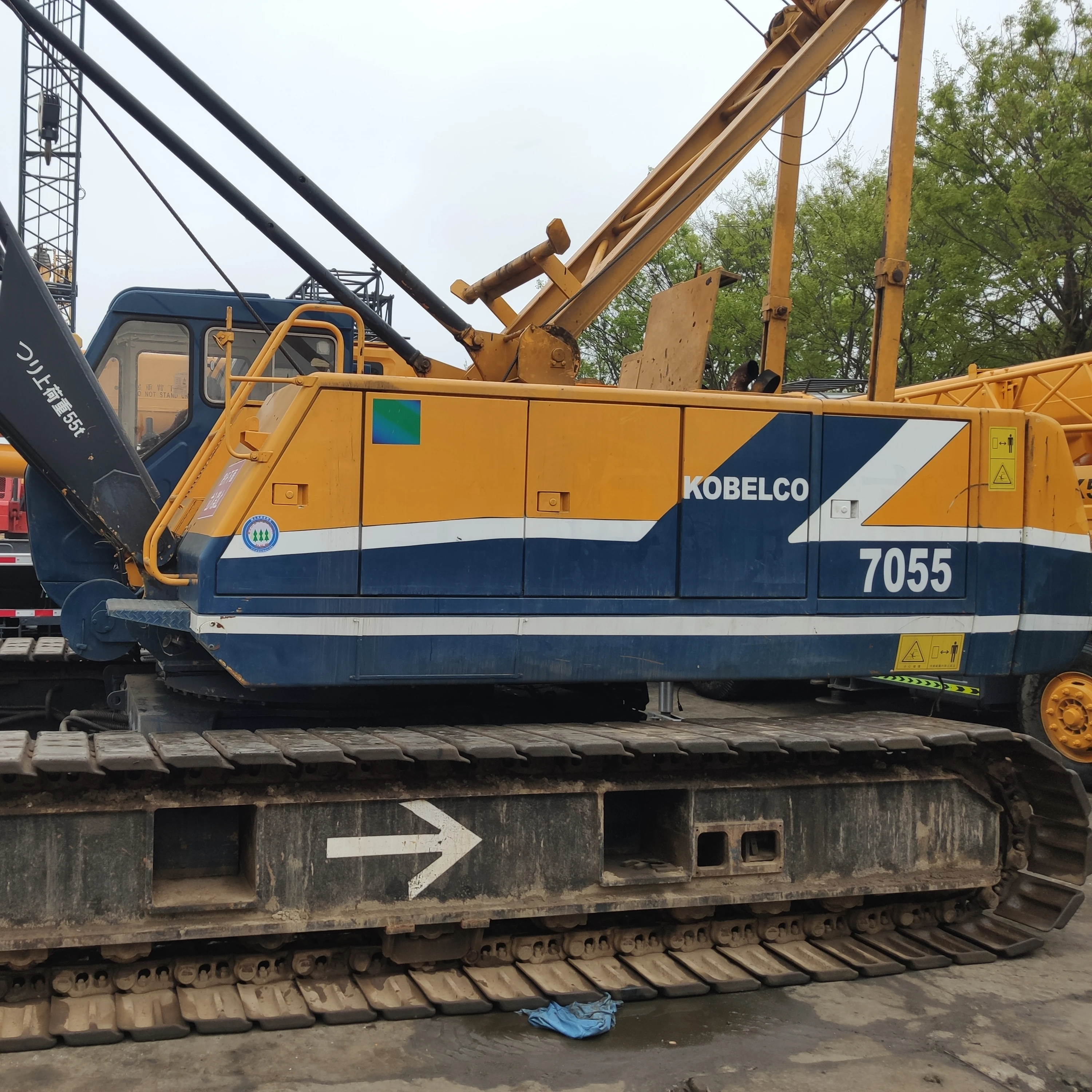 original Ko belco 55 ton mobile crane 7055