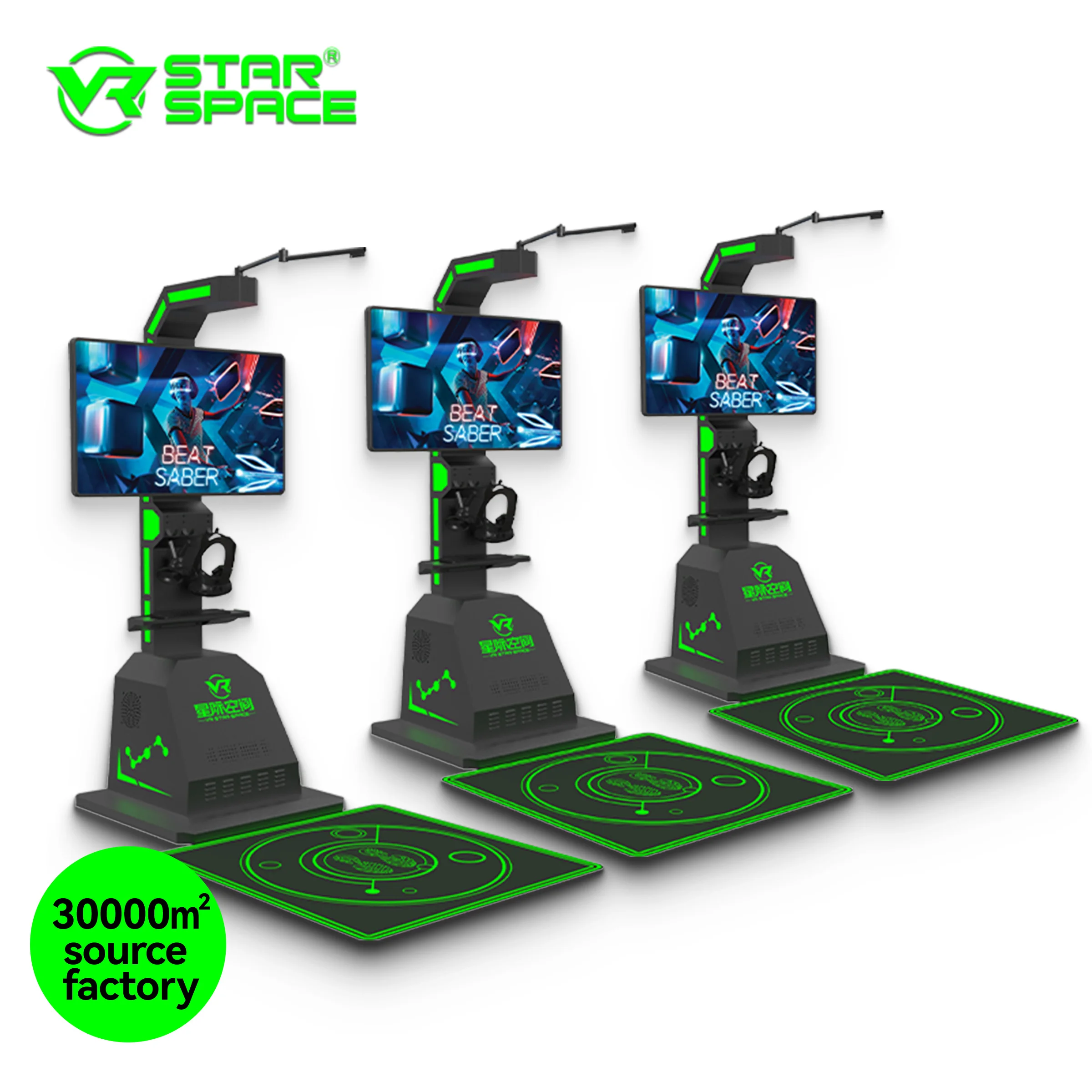 VR Star Space 2024 hot sale immersive Virtual Reality Gatling game machine simulator standing VR station platform