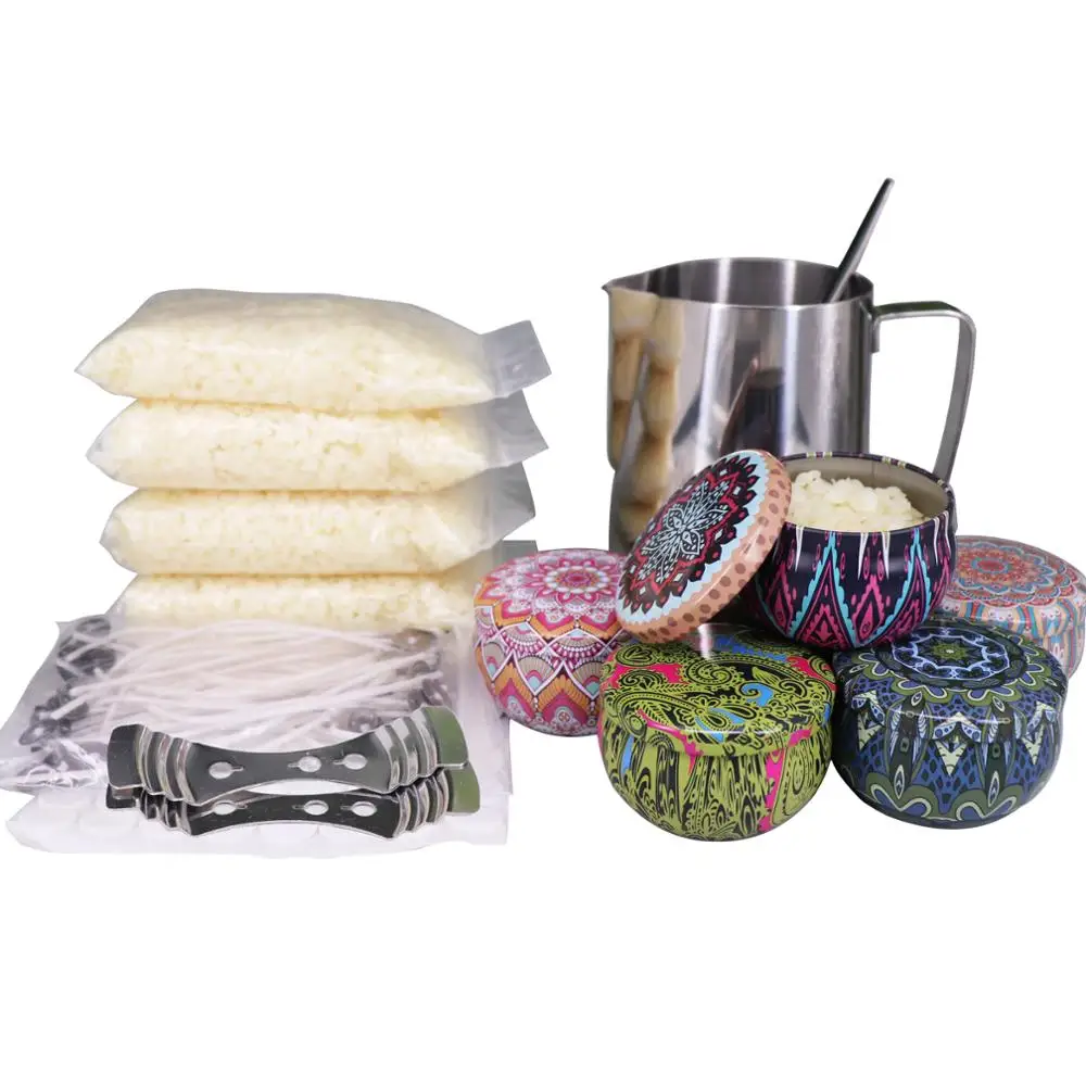 Best selling Handmade Natural Beeswax Scented DIY Candle Making Kit Gift Set