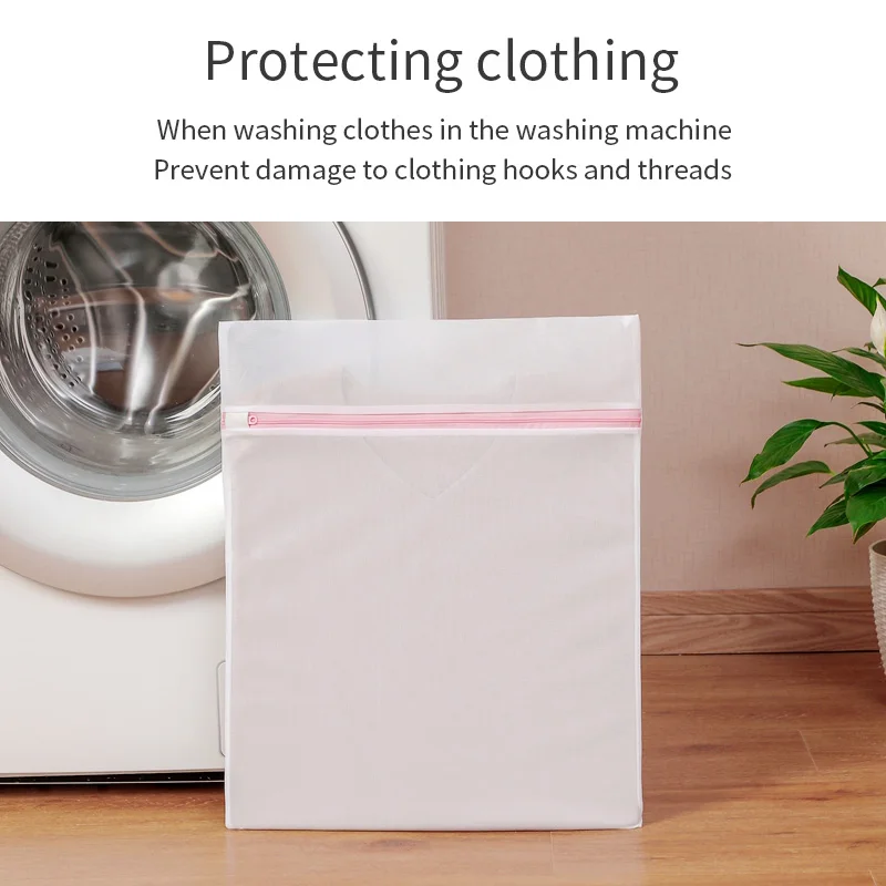 Laundry Bags Custom Logo Reusable Wash Bag Travel Hotel Laundry Wash Machine High Capacity Laundry Mesh Bag