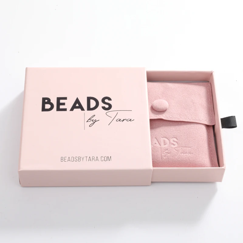 Novelty drawer box jewelry with foam inside pink