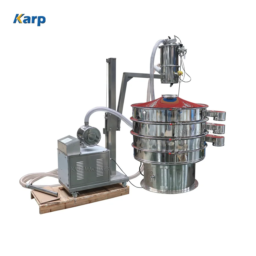 Multi-layers Rotary vibrating sieve Konjac Starch round vibration screen for Powder Granule