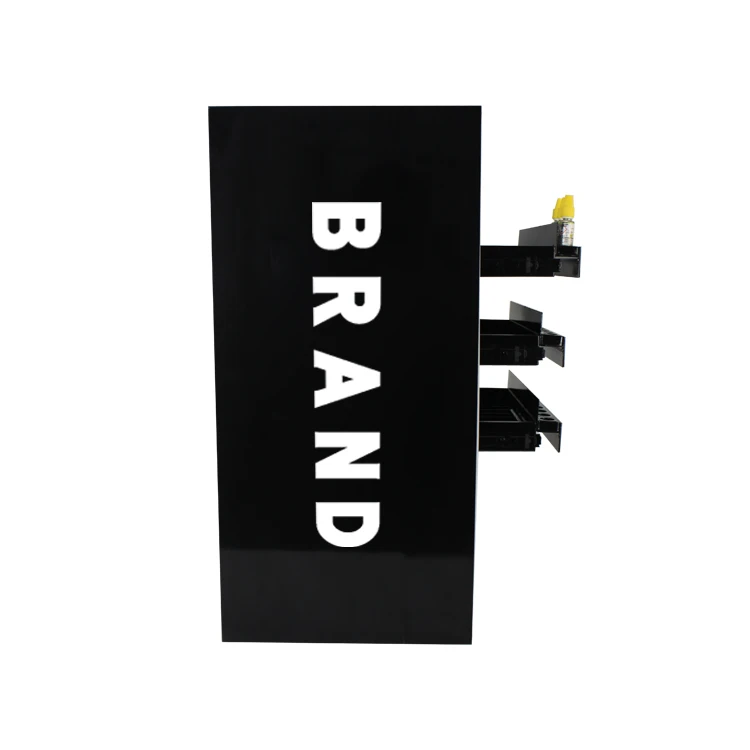 APEX 5 Tiers Matt Metal Electronic Smoke Display Stand Smoke Shop Display Cabinet with Led Light