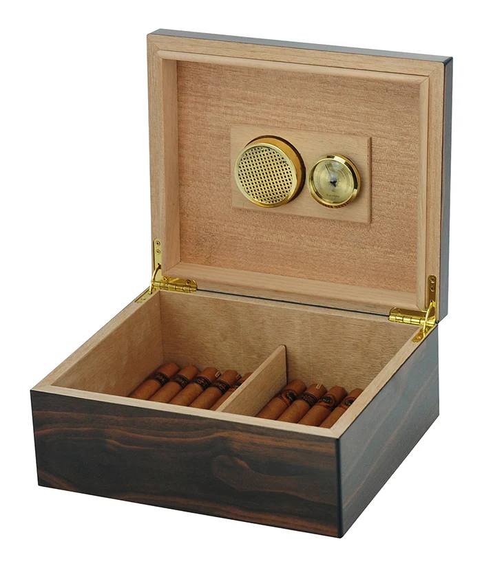 Dongguan Factory Price  Wooden Cigar Humidor For 50 Count Cigars