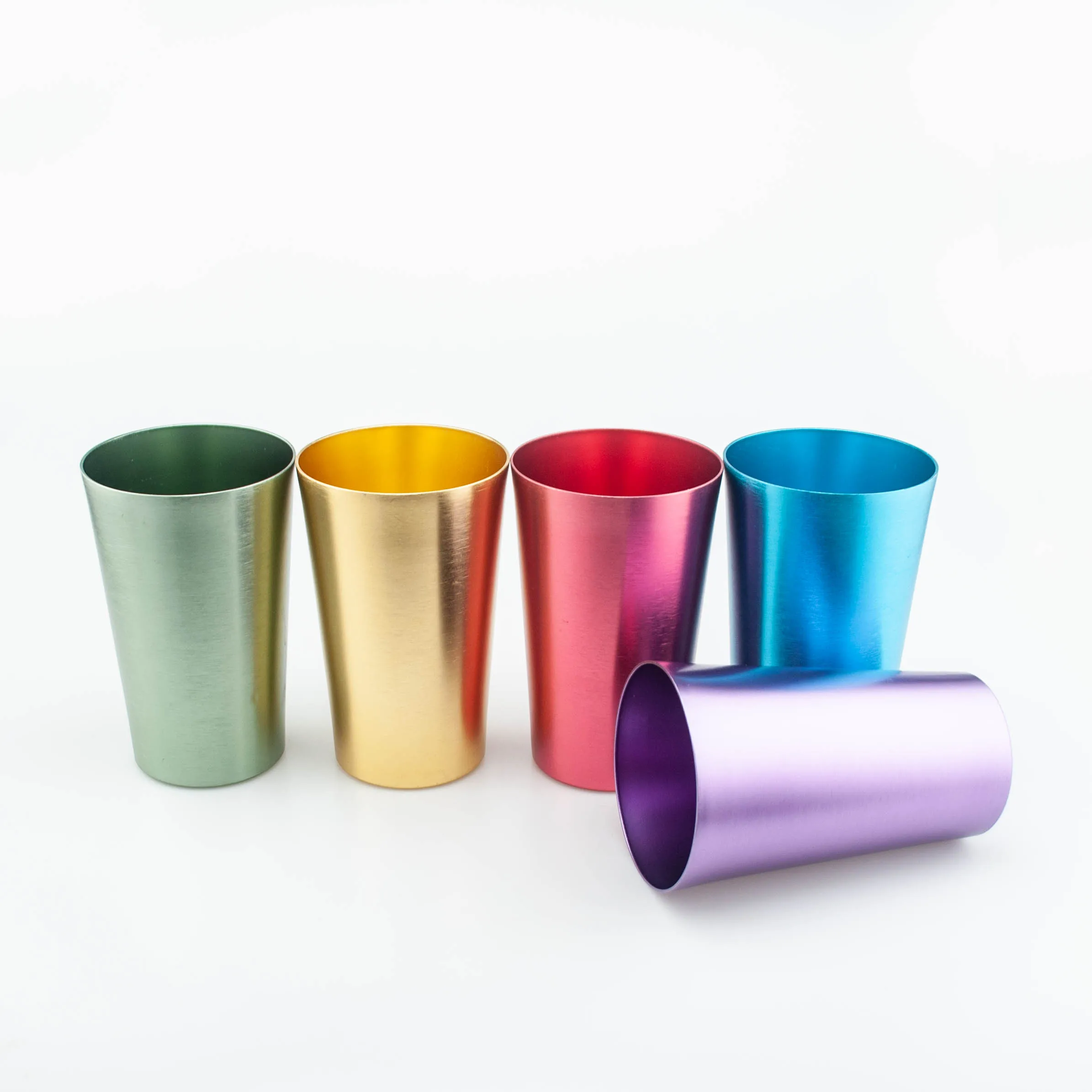 High Quality custom mugs coffee Aluminum Customized reusable bar beer cup anodized-aluminum-tumblers