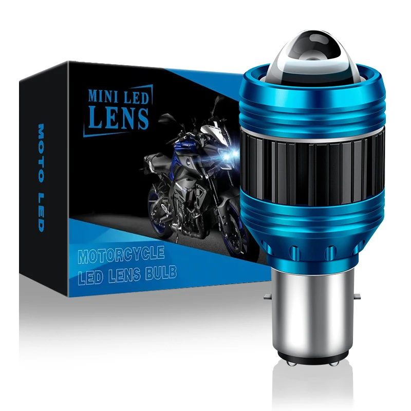 High Quality 3000K 6000K super bright High Low Beam lens double claw H6 three claws H4 lamp  S2 HS1 Led Motorcycle Headlight