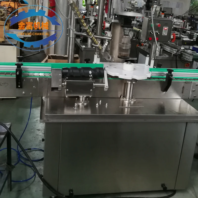 Full-Automatic Linear Type Glass Plastic Bottles Liquid alcohol Wine Drinks Filling And Capping Machine Line