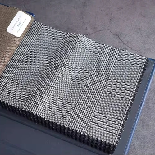 Suit fabric 100% Wool plaid style super 120 Yarn 280g Weight 145cm Width with 0.1M Zero Shear Sampling Support Full Wool Product