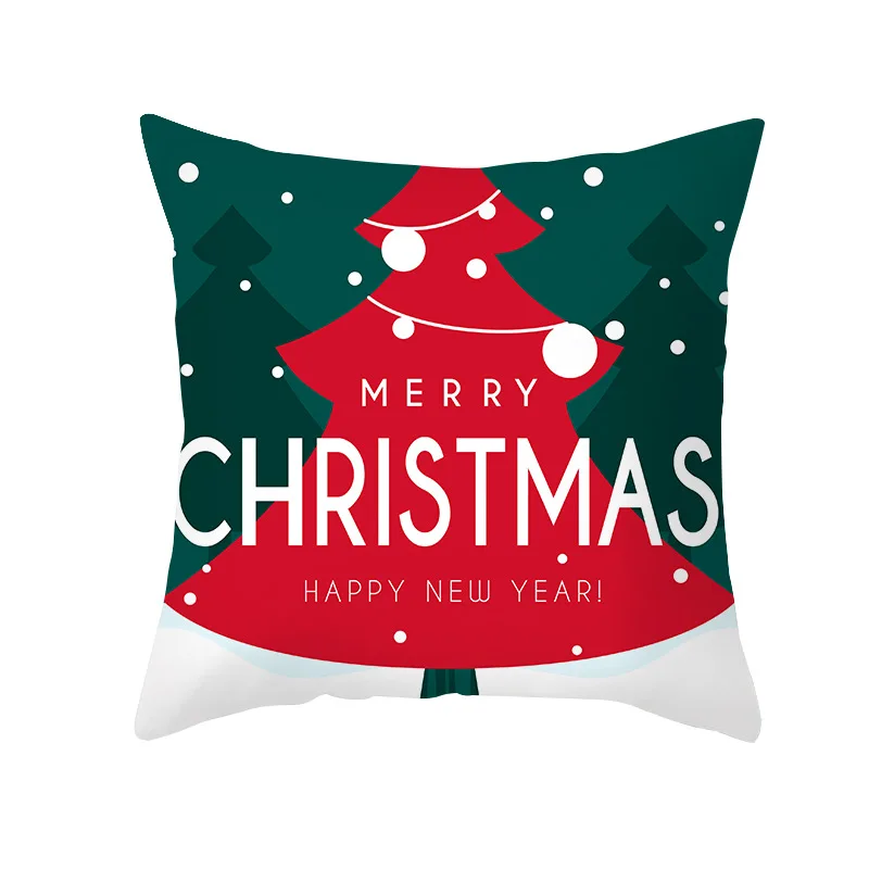 Fashion Can Be Wholesale And Customized Cartoon Pattern Printed Cushion Covers Christmas Pillow Case