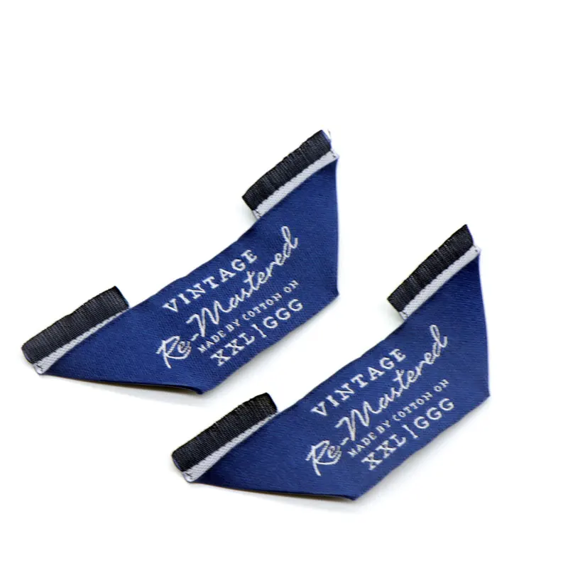 
Custom Log Fabric Shirt Brand Label Woven Tag 