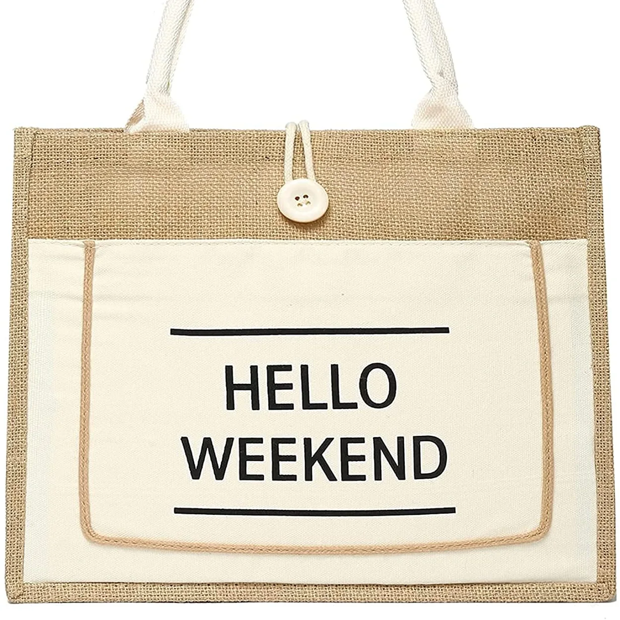 Aite 2022 eco friendly Customized logo Top quality Eco grocery Reusable big capacity women Shopping tote Jute Bag