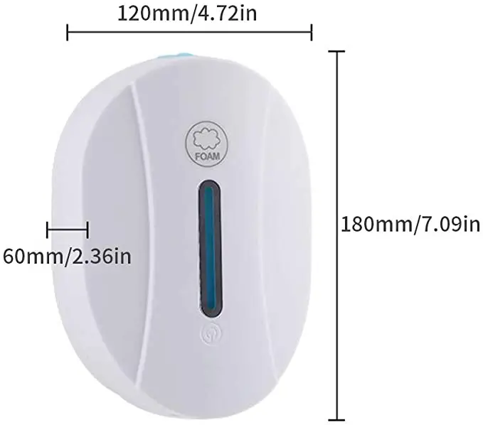 Non contact Automatic Soap Dispenser Wall Mount IR Sensor Liquid Hand foam Soap pump