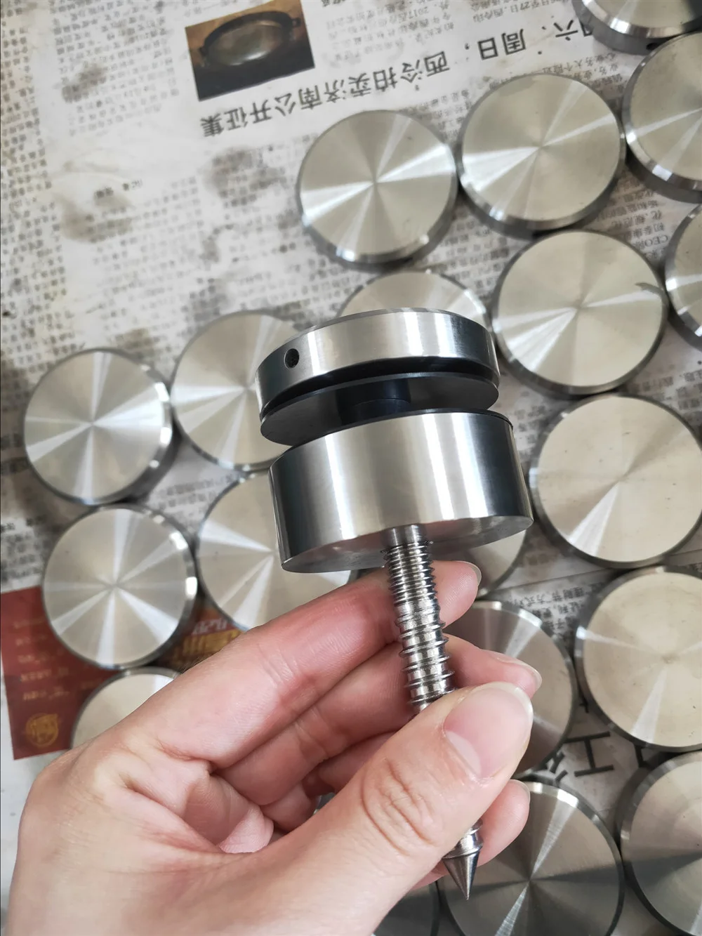 304 316 2205 stainless steel glass fitting accessories glass standoff for handrail railing