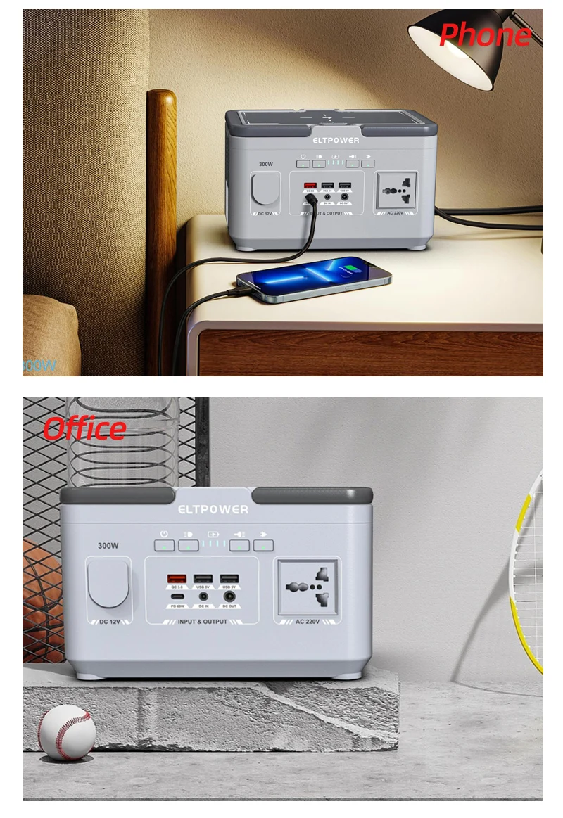 2023 Latest  A300 Portable Power Station 300W 500W 1000W Power Bank Camping Solar Portable Power