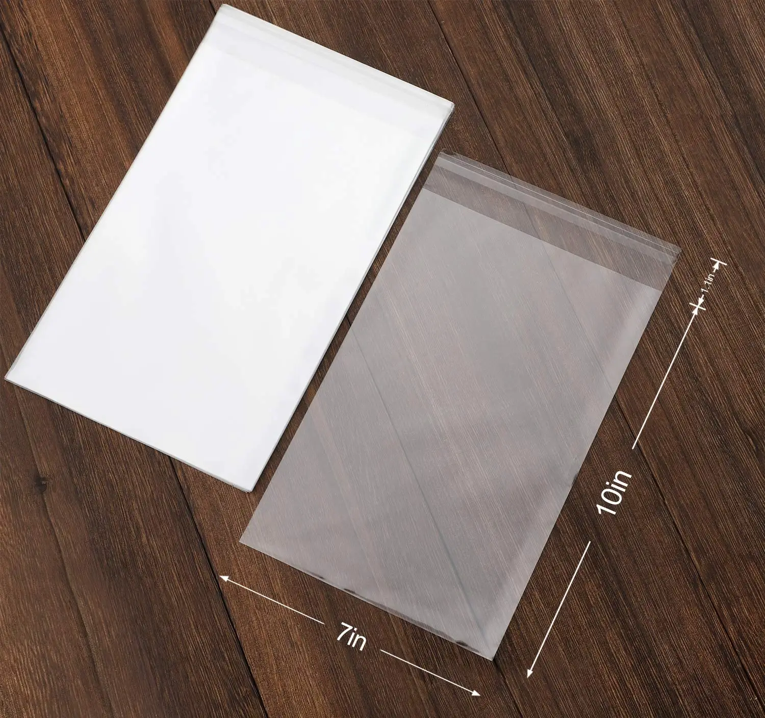 Customized Size Printed Resealable Cloth Package OPP Pouch Self Sealing Bopp Transparent Cello Bag Clear Plastic Cellophane Bags