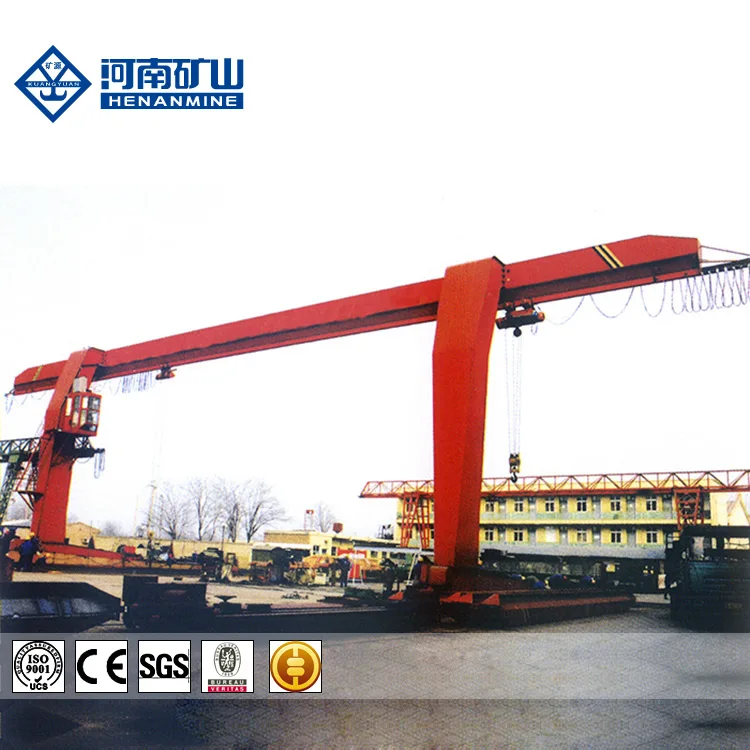 Good quality hot sale high technique cabin control Single Girder L type electric Hoist Rail travelling goliath crane