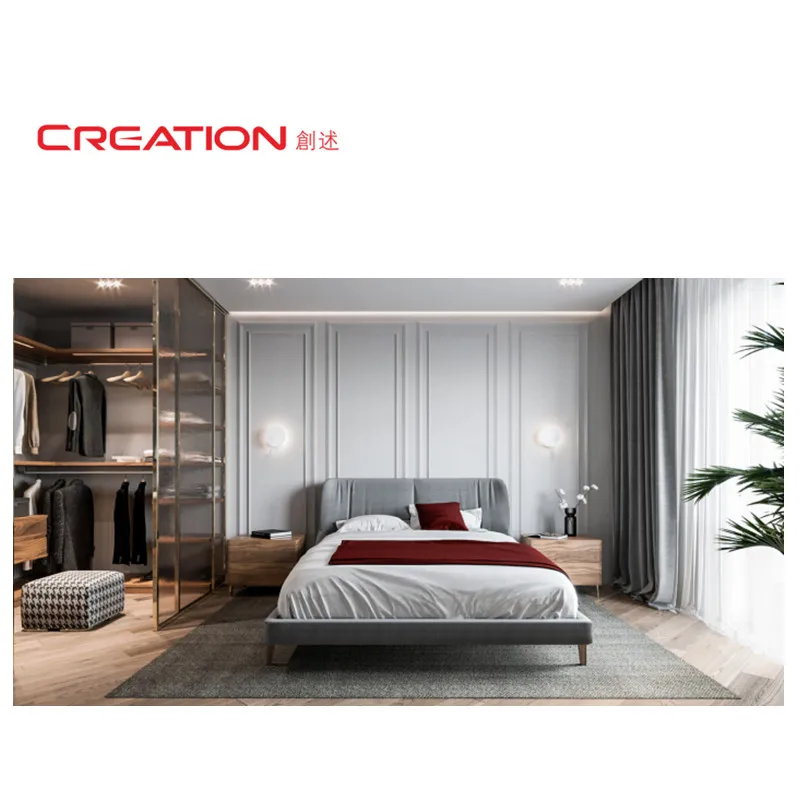 Создание Украины Оболонь отельное освещение роскошный Стильный чехол-накладка для снежной погоды поверхностной тканью гостиничный набор мебели для спальни