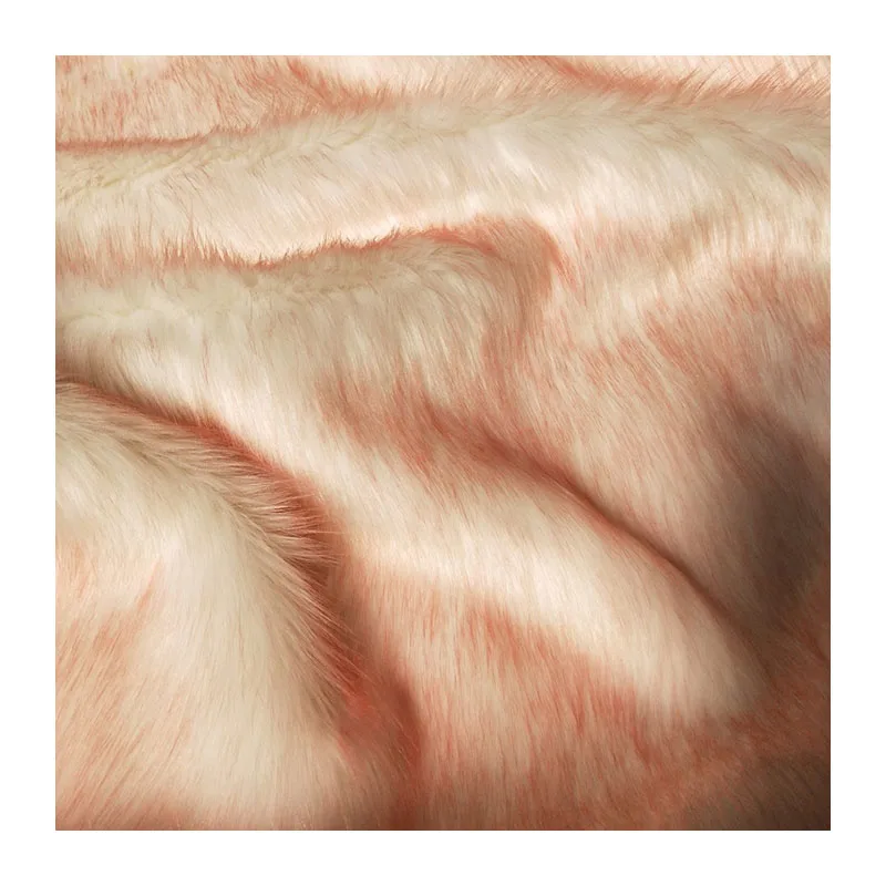 High Quality Long Pile Dyed Tip Faux Dog Fur Fabric For Clothing Fresh In Stock