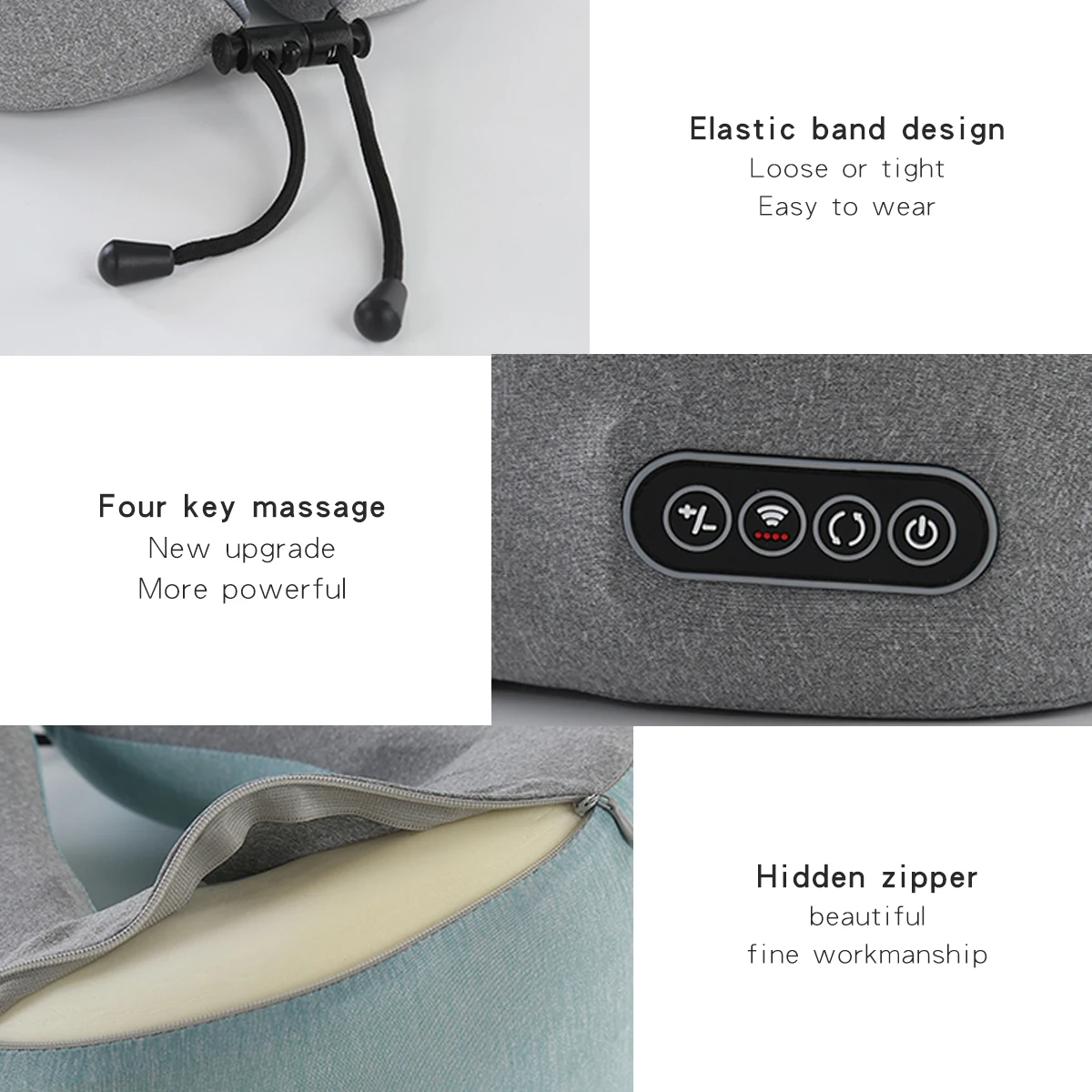 Electric Wireless Shoulder Smart Pillow Wholesale Massager Shiatsu Pulse Back And Neck Massage Sleeping Pillow Neck Massage