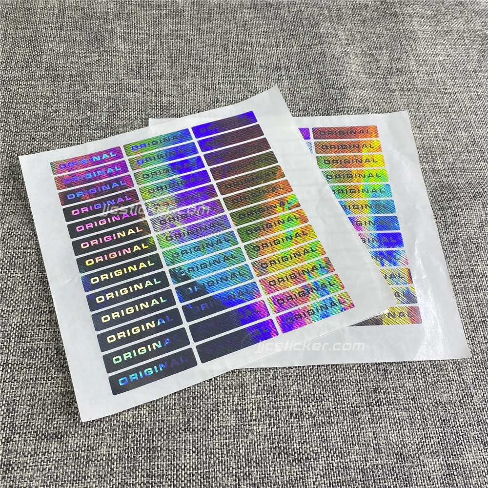 japanese decorative customizable logo high quality self adhesive decal sheet 100pcs printable inkjet holographic sticker paper