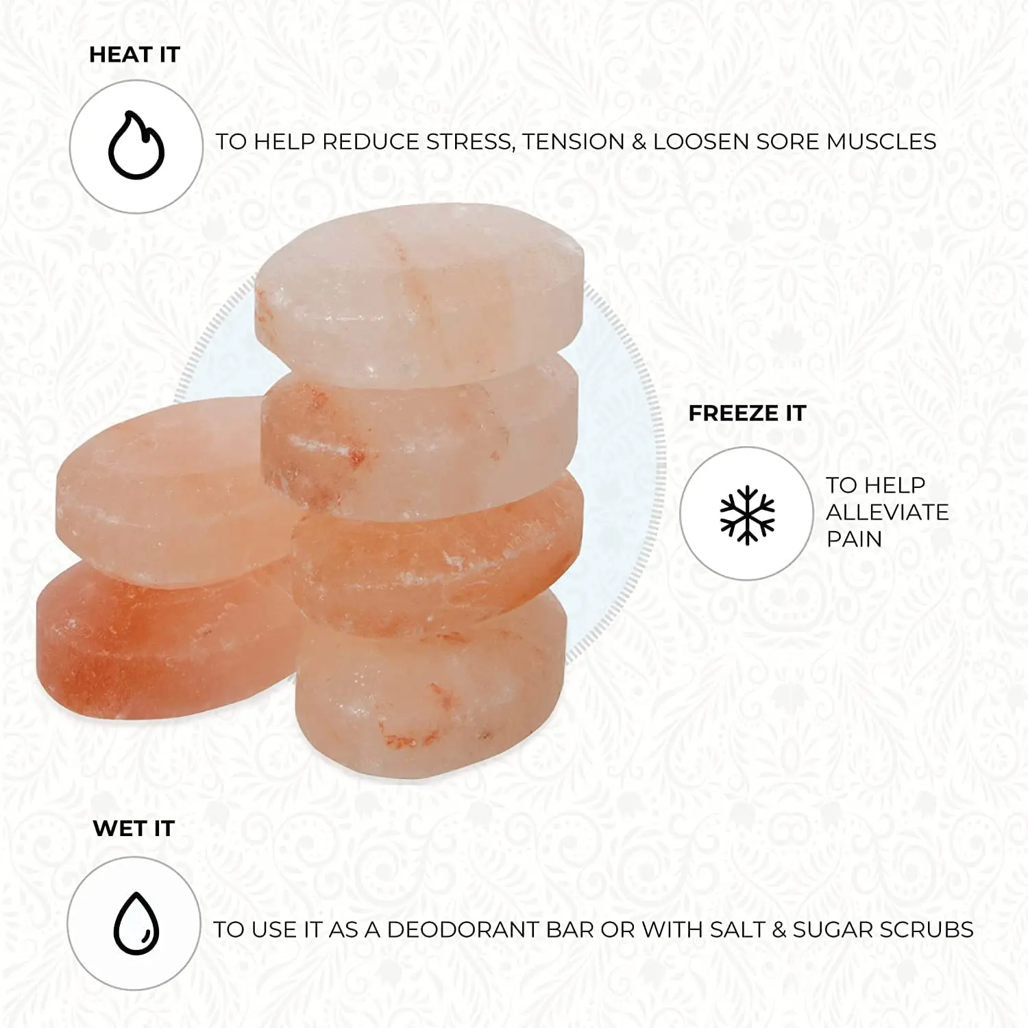 Himalayan Natural Mineral Massage Salt Soap for Pressure Relaxation and Fatigue Health Crystal Salt Stone