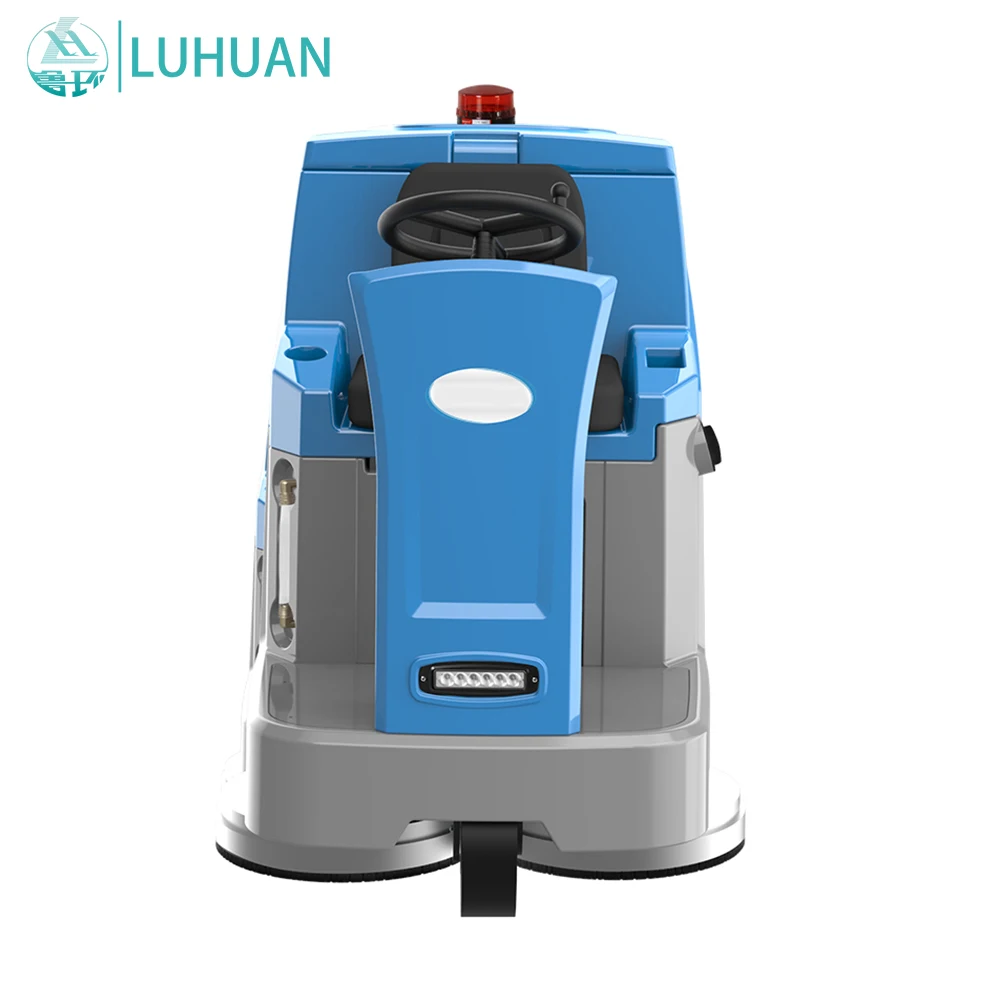 Industrial Commercial Floor Scrubber Cleaning Machine Small Electric Floor Scrubber  driving double scrubbing machine Compact