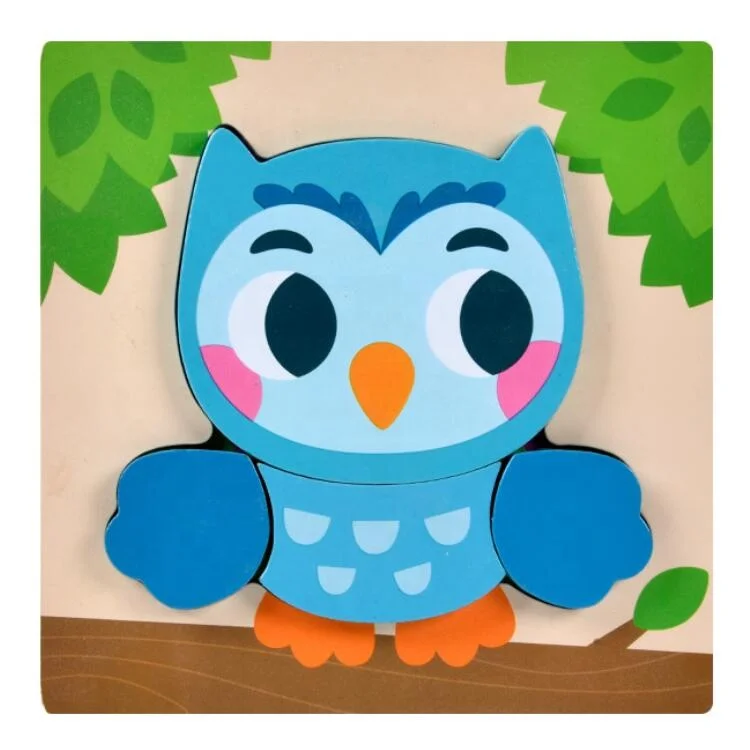 Promotion Montessori 3D Jigsaw Solid Wood Early Learning Toys for Preschool Kids Travel Game Gift for Boys Girls New Puzzle