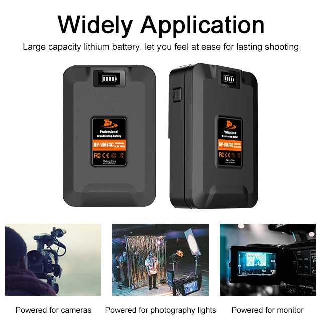Cinema cameras v mount v lock battery rechargeable lithium ion battery for sony camcorder broadcast video camera batteries