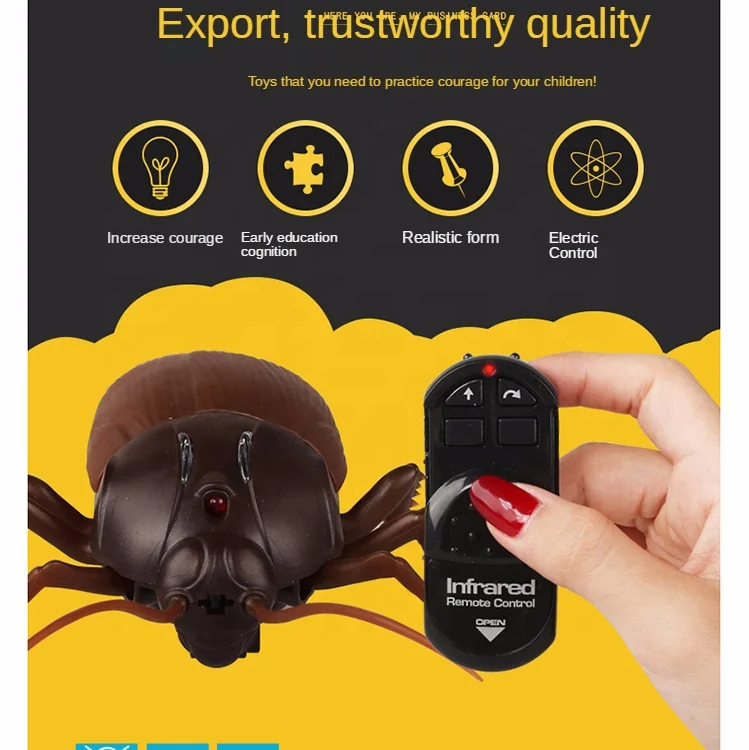 Remote Control Mock fly Prank Insects Joke Scary toys Bugs fun Terrifying Toy for kids girl