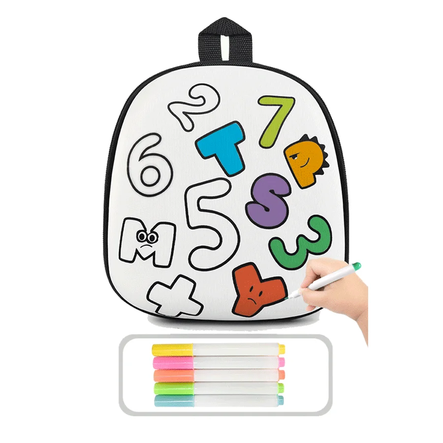 Рюкзак на заказ, детский подарок, EVA, водонепроницаемая школьная сумка с мультяшными рисунками, школьная сумка для малышей с 5 ручками