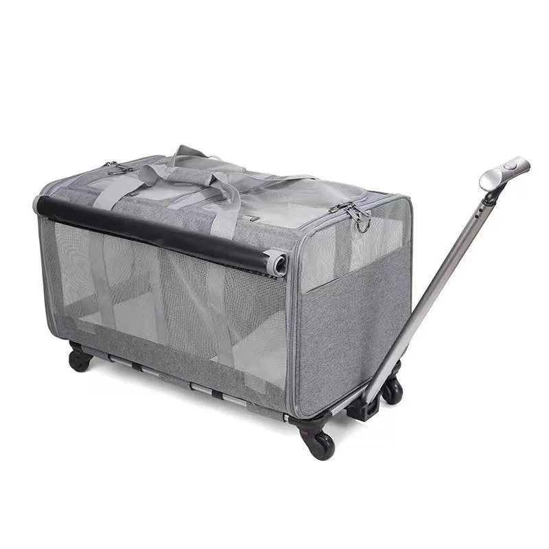 Large Detachable Collapsible Breathable Customizable Pet big dog cat stroller outdoor travel