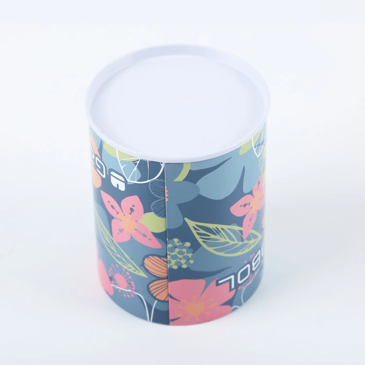 Metal tin pen box round tin pen packing tin box pen holder