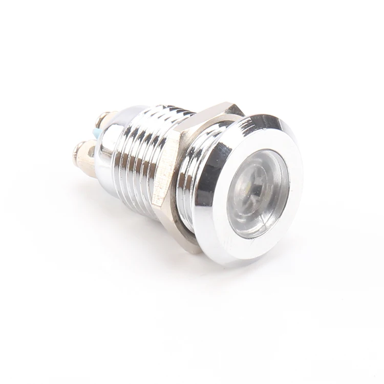 Industrial Waterproof 5 Colors 12mm RGB white Led Signal Pilot Lamp Indicator Light With 3v 6v 12v 24v 110v 220v