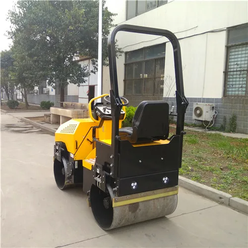 1 Ton New Type Diesel Double Drum Ride-on Asphalt Road Roller with good price