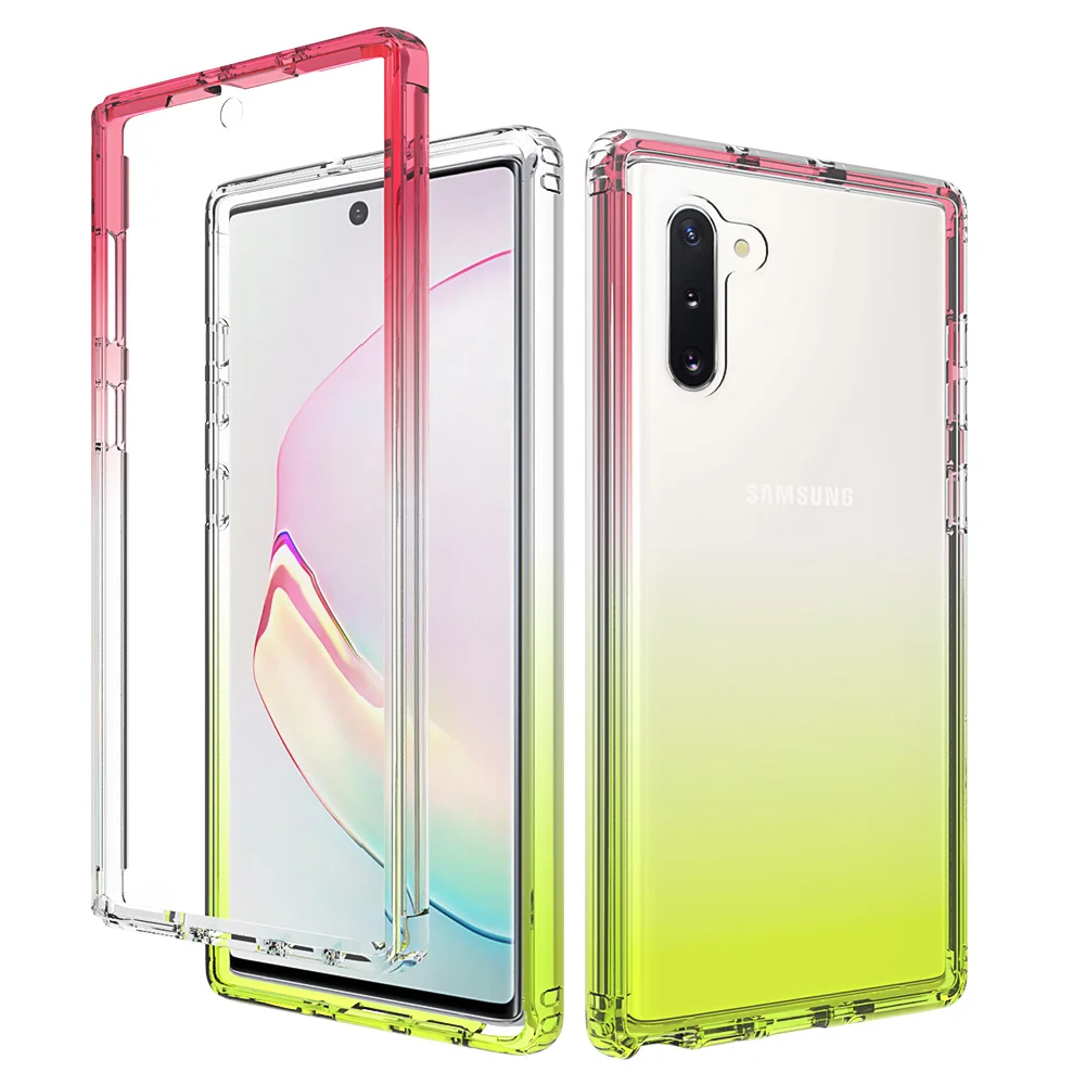 Shockproof Rugged Protection Case Transparent Soft TPU Protective Cover For Samsung Galaxy Note 10 Plus