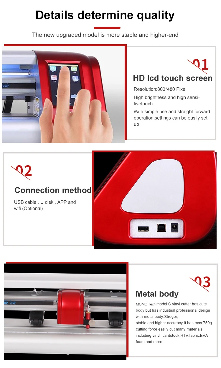 Factory Supply OEM Laser Engrave Cut Cricut Maker Blade Cutter Plotter