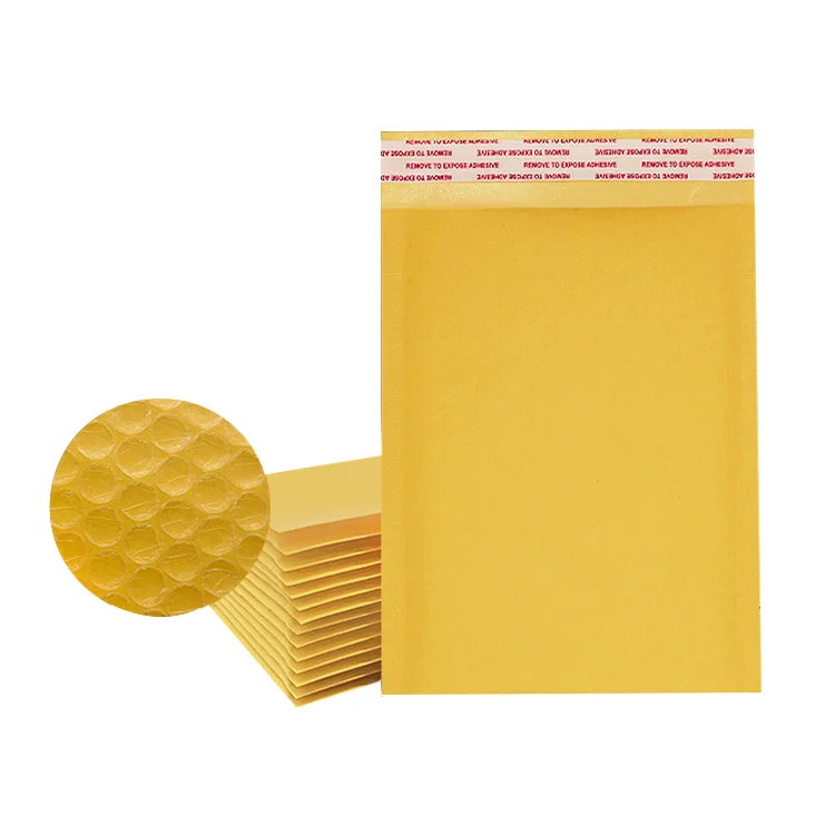 100pcs lots Bubble Mailers Padded Envelopes Packaging Bags Kraft Bubbles Mailing Envelope Bag Custom size Mail Bags