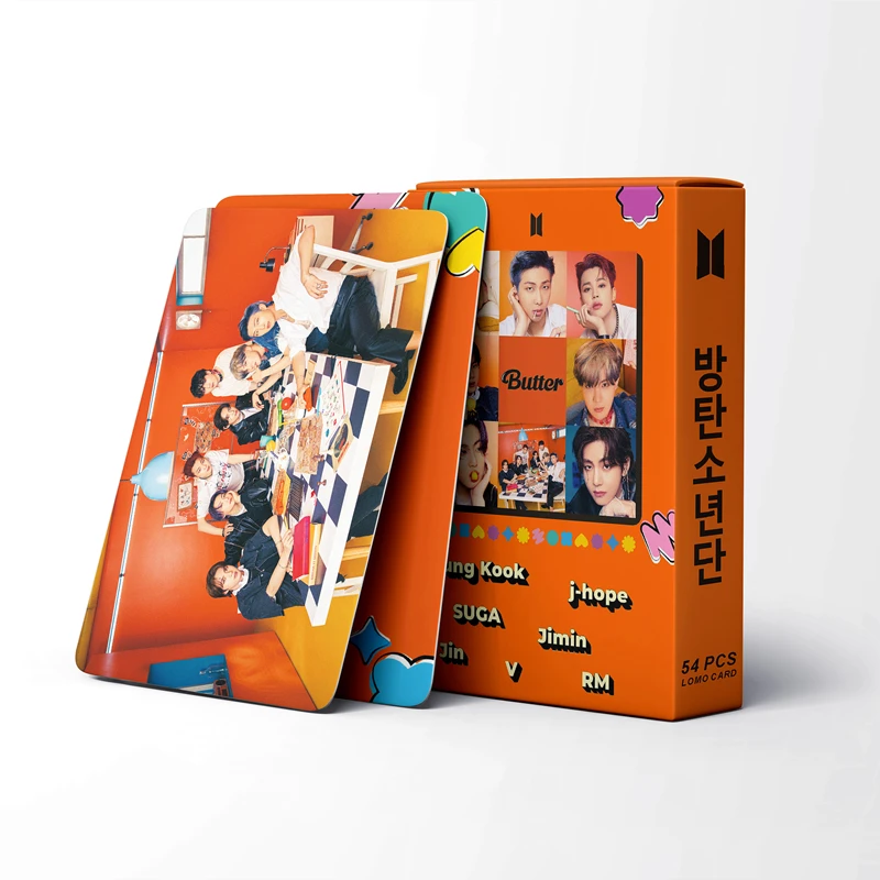 Оптовая Продажа 54 шт./кор. Kpop Idol товаров Bangtan Boys масло персики версия Фотокарта ЛОМО