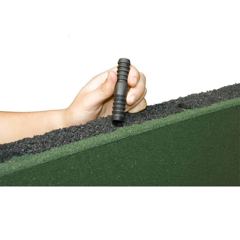 
protection rubber sheet 15mm tile flooring pure green for indoor fitness heavy strength area 