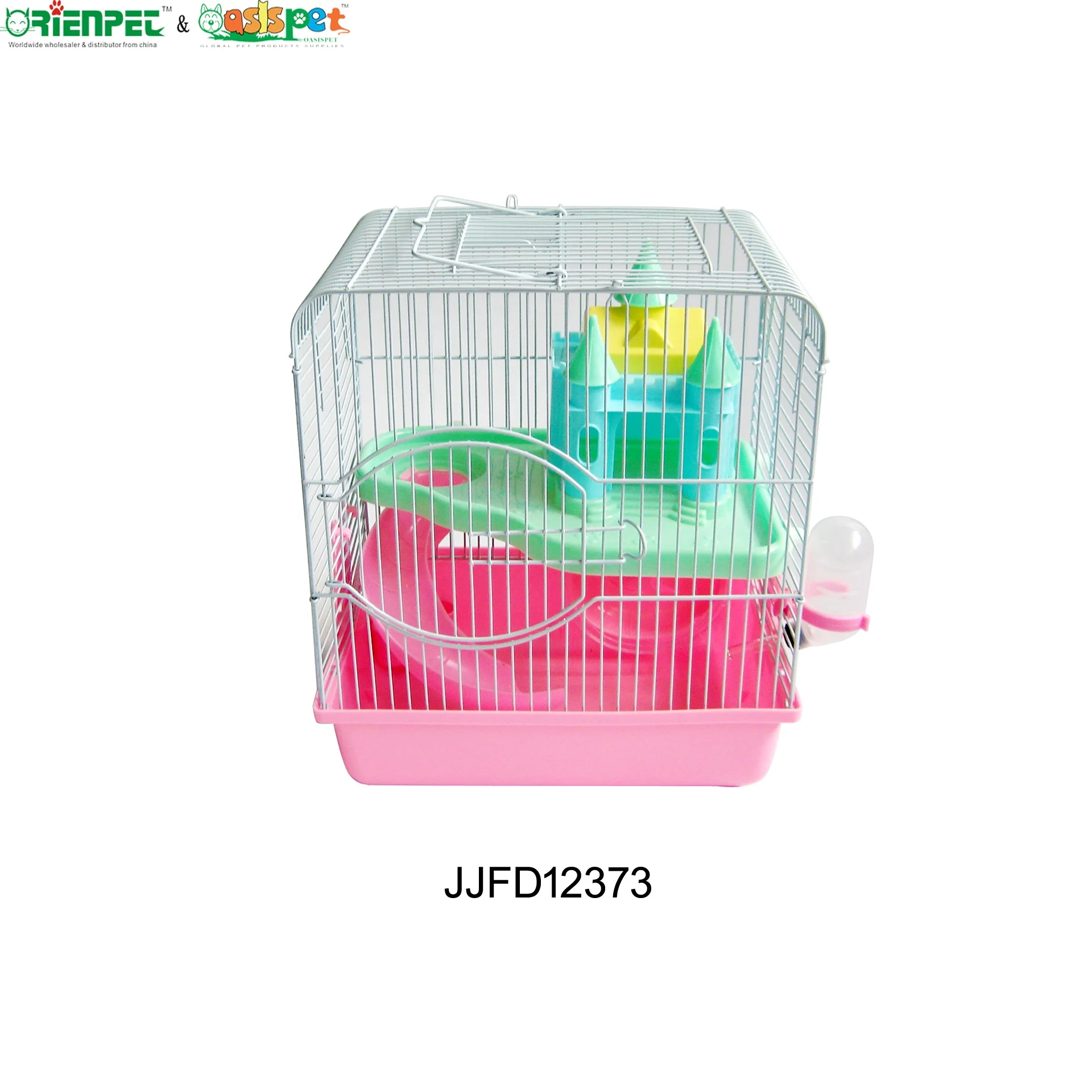 ORIENPET & OASISPET Pet Wire Hamster cage 2 layers Easy to carrie Demon Immortal Castle Ready stocks JJFD12373 Pet cage Products