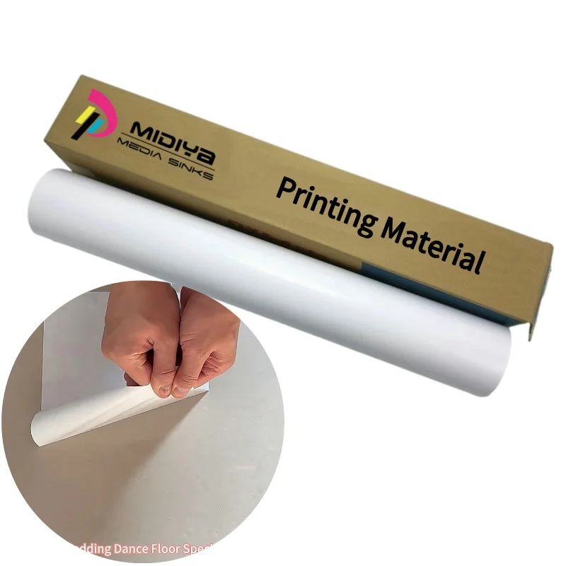 outdoor eco solvent printable polymeric vinyl free sample Removable permanent Printing vinyl roll