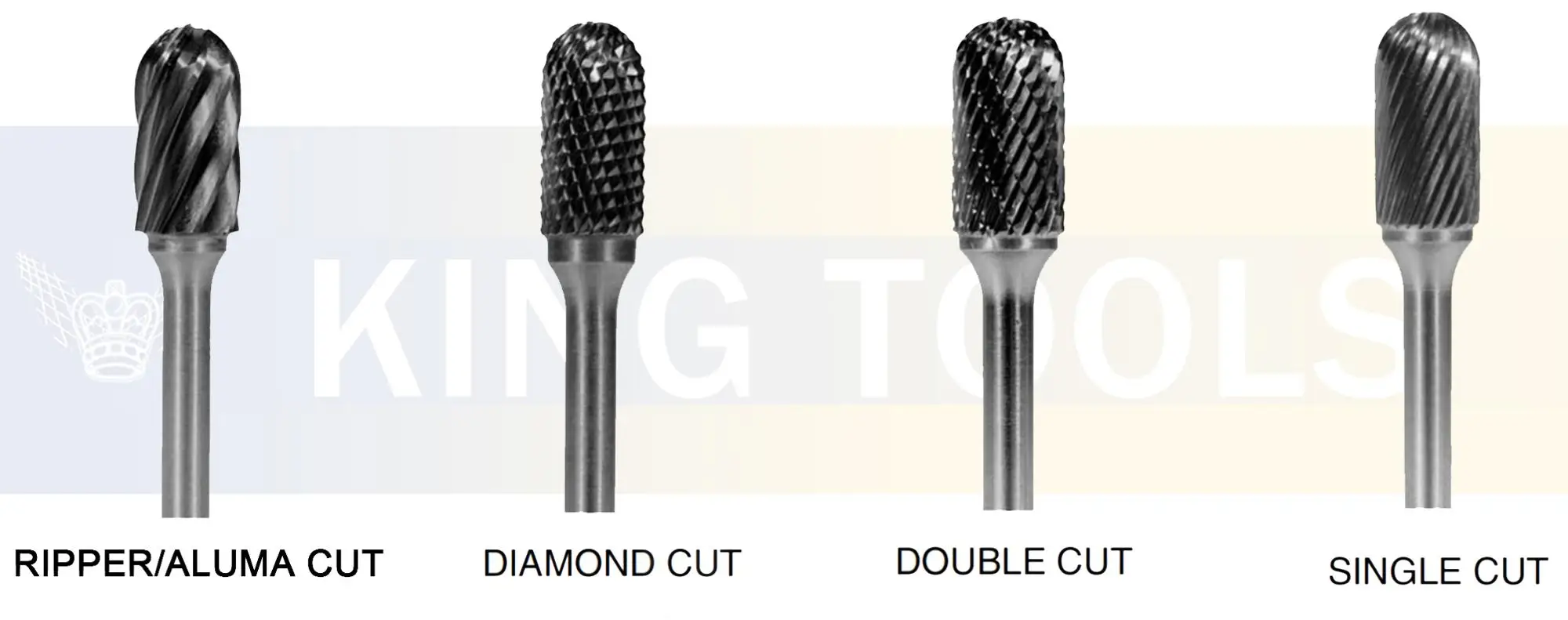 Total Length 100mm Long shank Metal File Double Cut Tungsten Carbide Rotary Burrs 6mm Shank Nano Blue Coated Rotary File burr